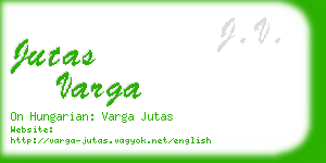 jutas varga business card